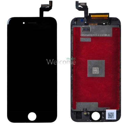 Дисплей iPhone 6S в зборі з сенсором та рамкою black (On-cell)