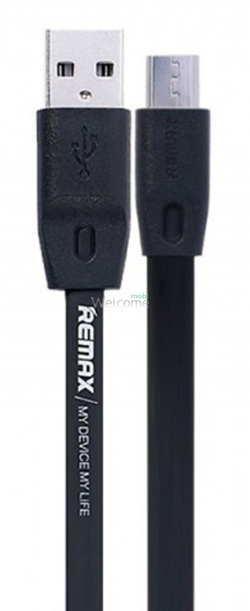 USB кабель micro Remax Full Speed RC-001m, 1m black