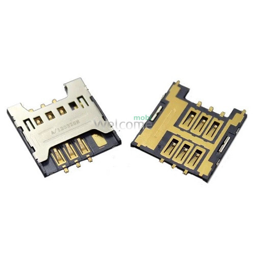 Конектор sim Samsung i9250/C3520/C3780/E1180/E1200/E1280/E2250/S3570/S5301/S6102/S6802/B5510