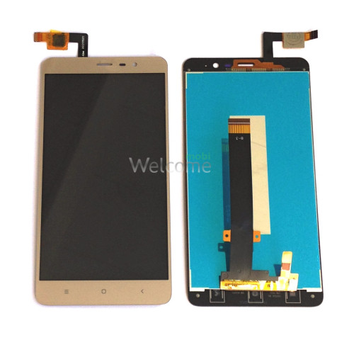 LCD Xiaomi Redmi Note 3/Redmi Note 3 Pro with touchscreen gold orig (147*73 mm) (LCD TEST)