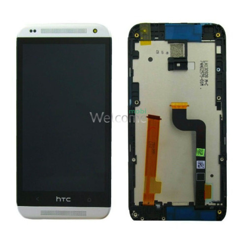 Дисплей HTC Desire 601 315n в сборе с сенсором и рамкой black 