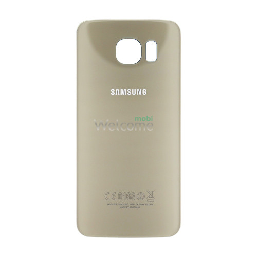 Задня кришка Samsung G925 Galaxy S6 Edge gold platinum