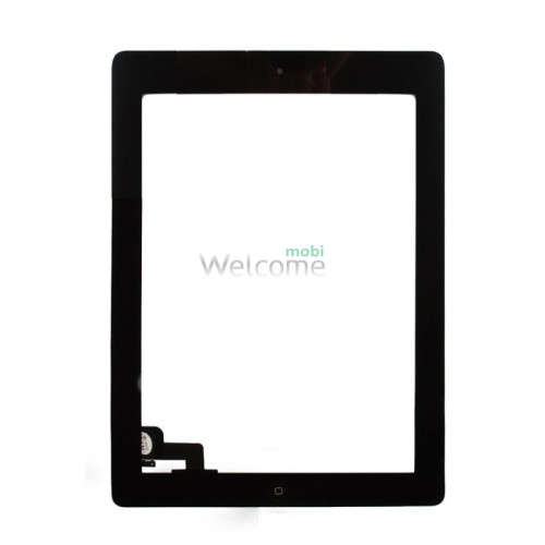 Сенсор iPad 2 с кнопкой меню (home) black (оригинал)