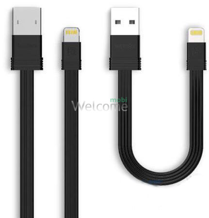USB кабель Lightning Remax Tengy RC-062i, 2.1A 1m+0,16m black