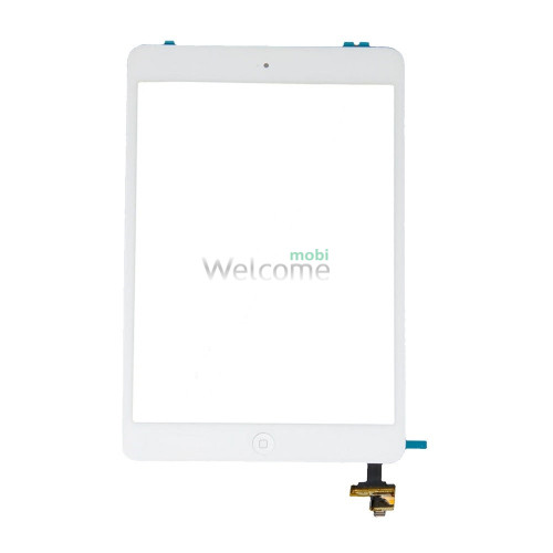 Сенсор iPad mini/iPad mini 2 з мікросхемою та кнопкою меню (home) white (high copy)
