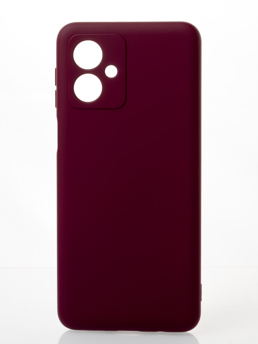 Силиконовый чехол SOFT Silicone Case для Motorola G54 (без лого) бордовый