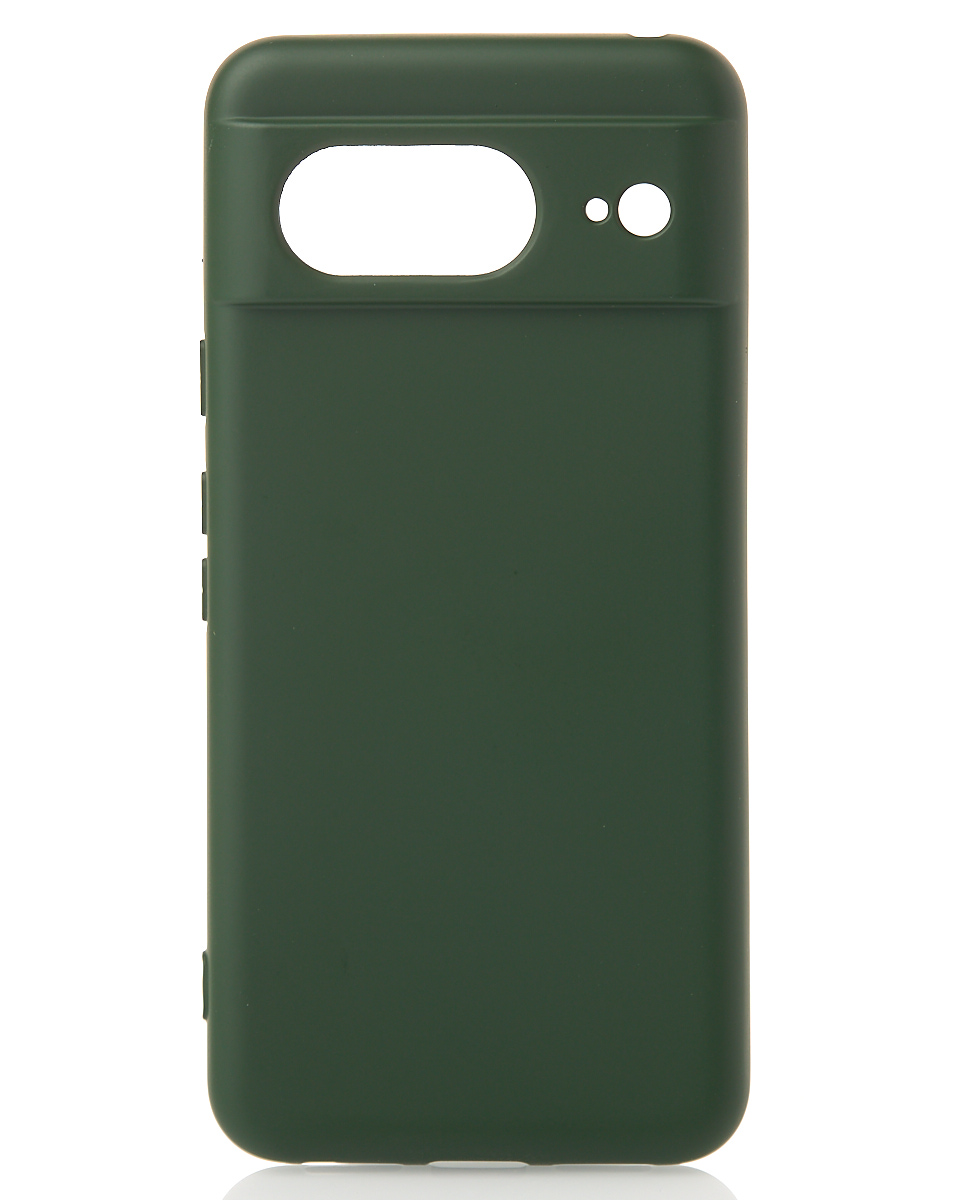 Силіконовий чохол SOFT Silicone Case для телефону Google Pixel 8 (без лого) темно-зелений