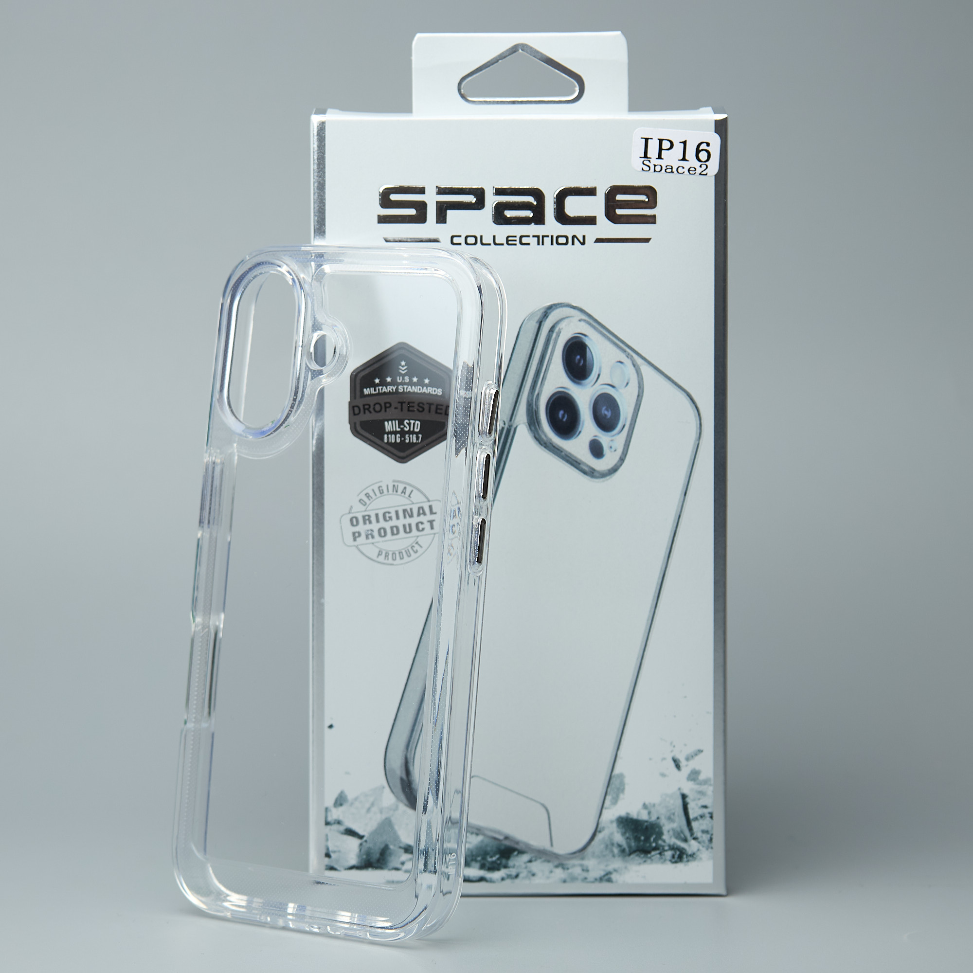 Чохол Space Case (2nd Gen) для телефону iPhone 16 Plus Прозорий
