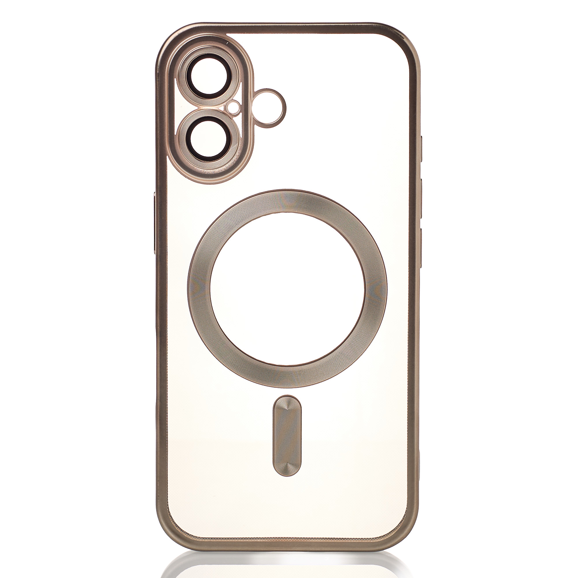Силіконовий чохол MagSafe SHINING MATTE для телефону iPhone 16 Plus natural titanium