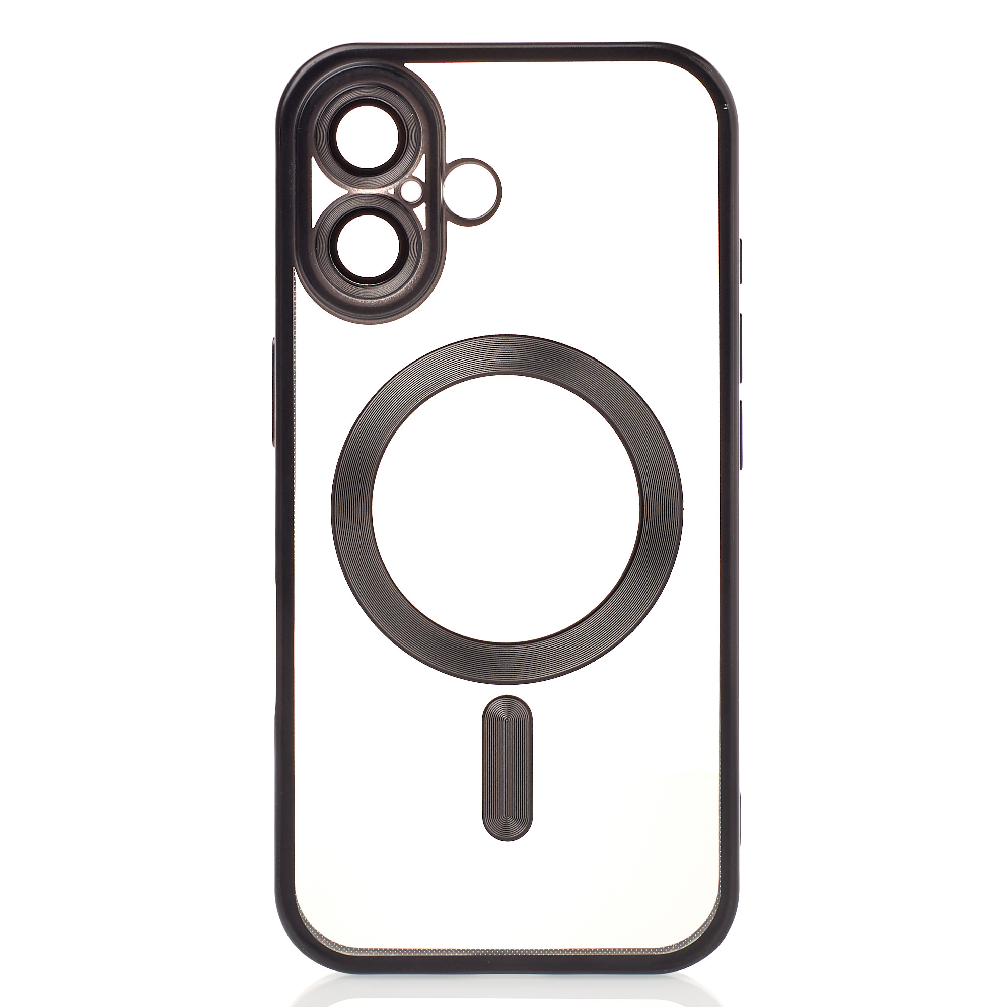 Силіконовий чохол MagSafe SHINING MATTE для телефону iPhone 16 Plus black