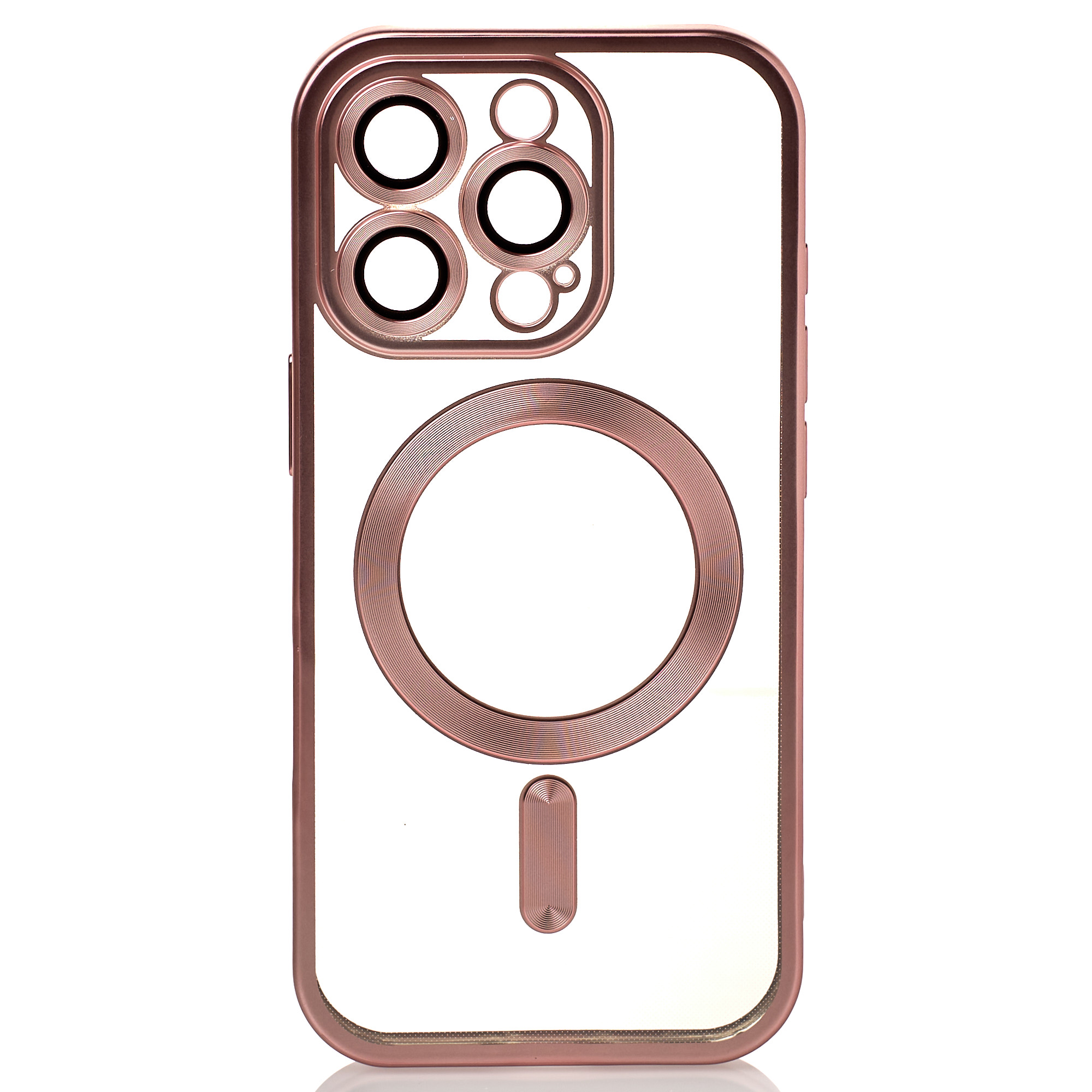 Силиконовый чехол MagSafe SHINING MATTE для iPhone 16 Pro pink