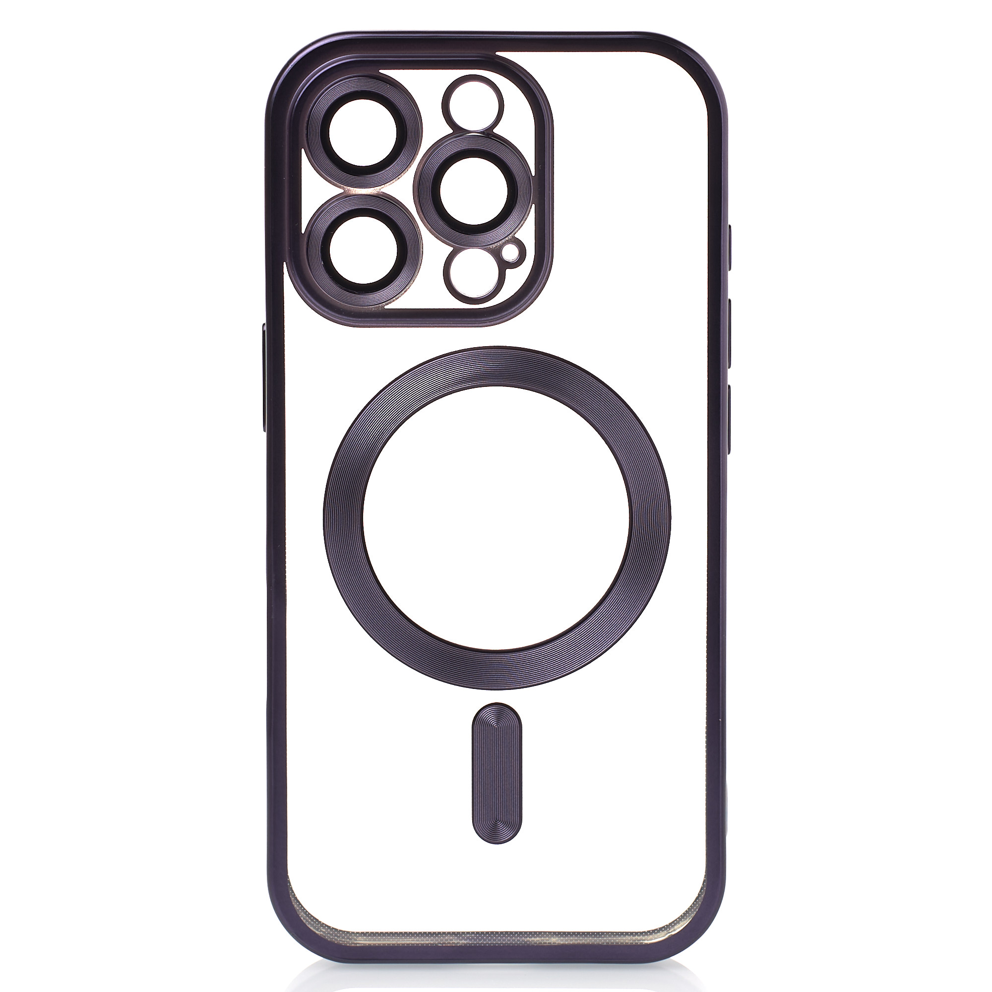 Силиконовый чехол MagSafe SHINING MATTE для iPhone 16 Pro deep purple