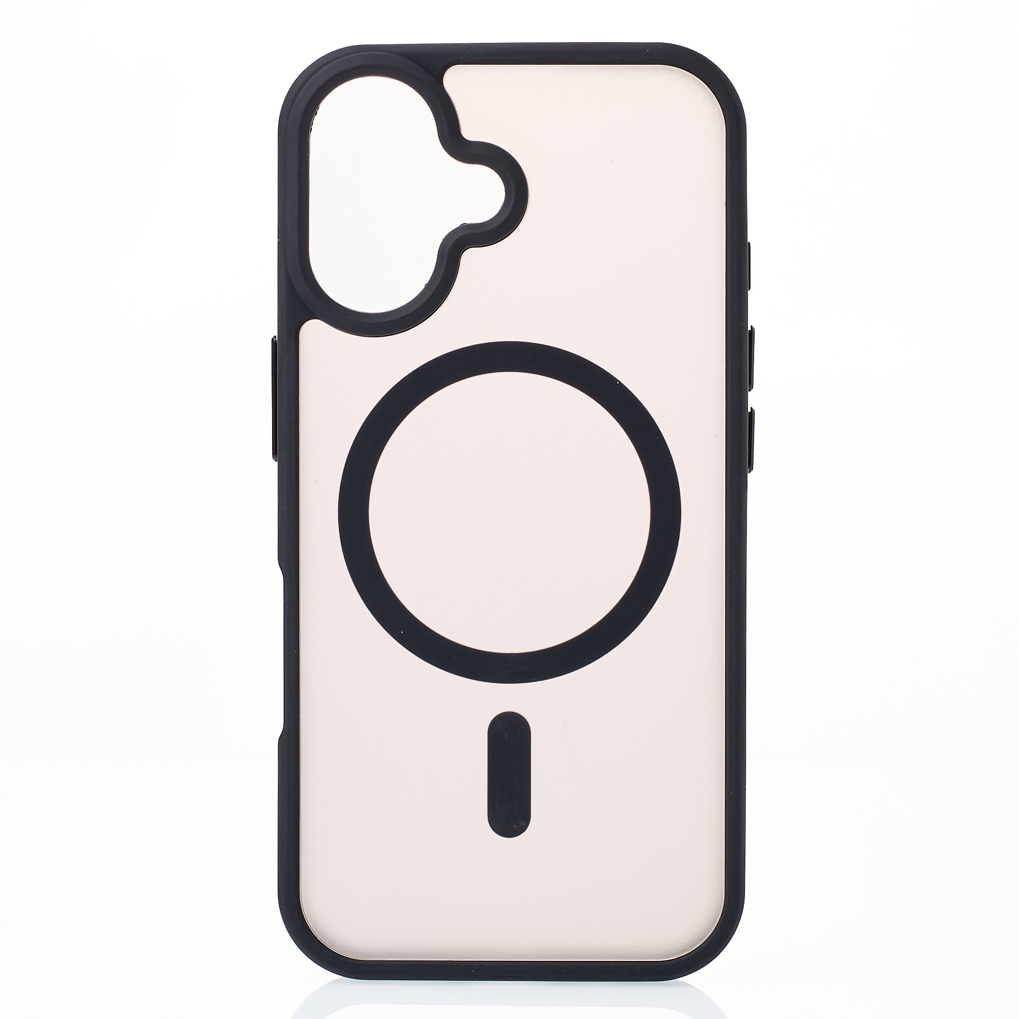 Силіконовий чохол MATTE з підтримкою MagSafe для телефону iPhone 16 Plus classic black
