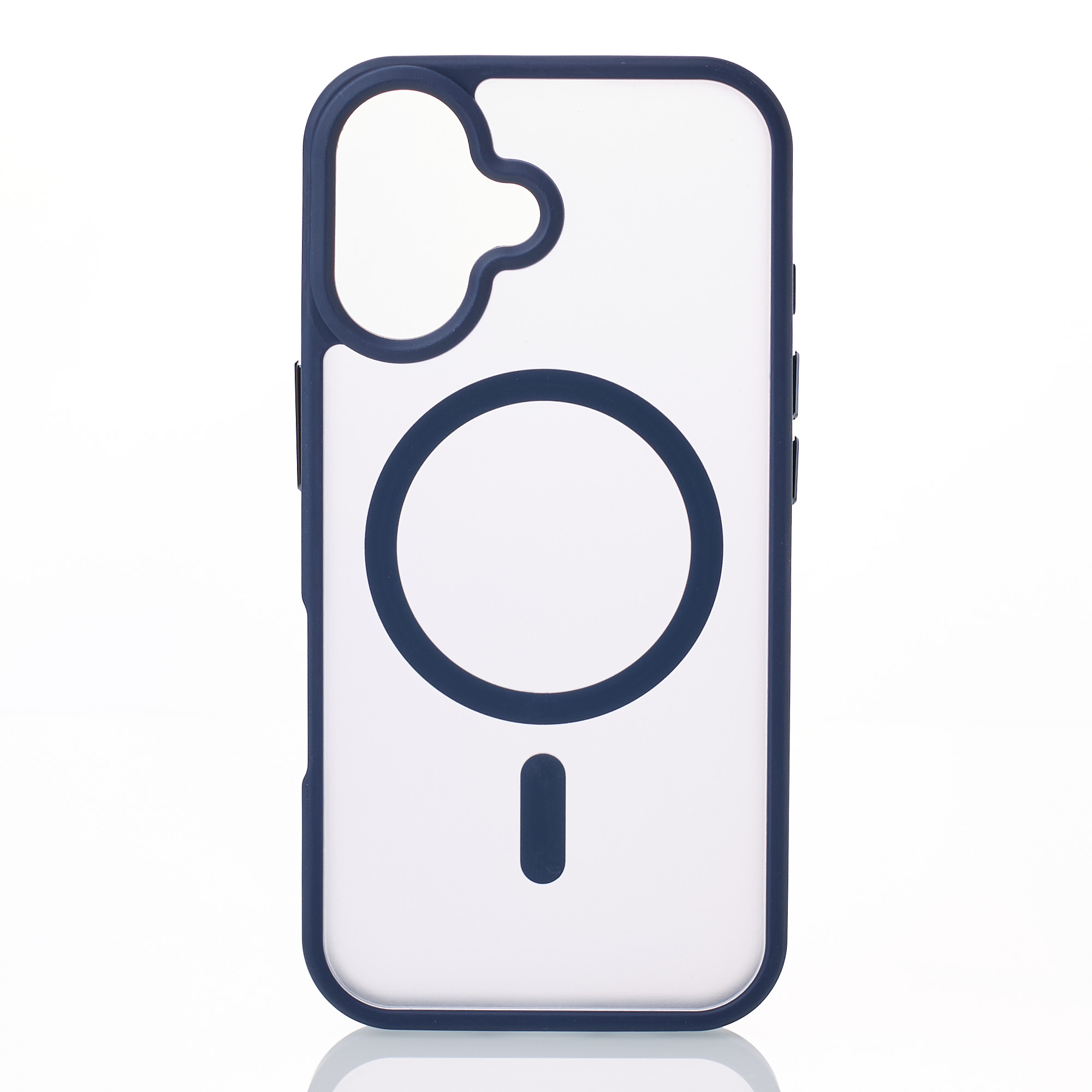 Силіконовий чохол MATTE з підтримкою MagSafe для телефону iPhone 16 Plus dark blue