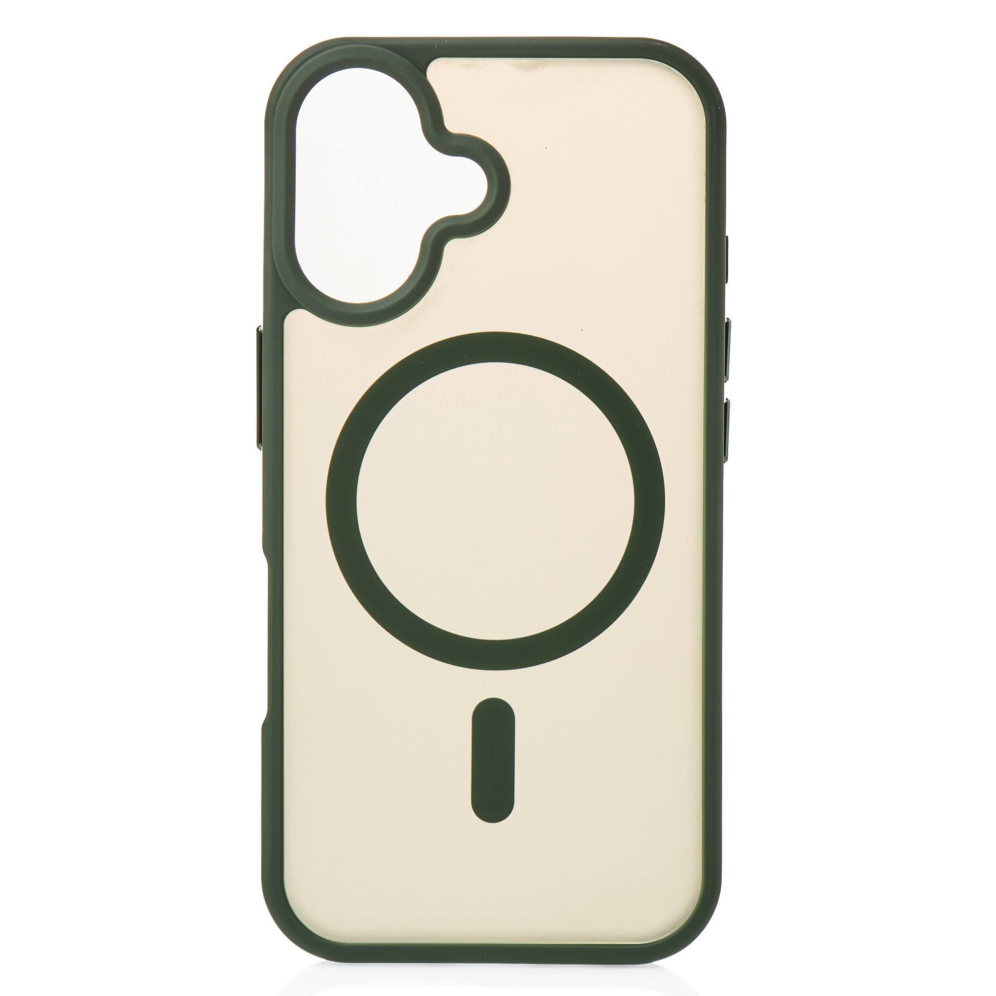 Силіконовий чохол MATTE з підтримкою MagSafe для телефону iPhone 16 Plus sage green