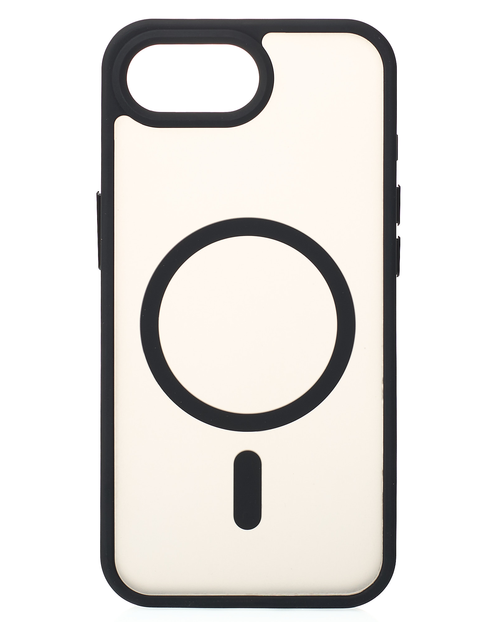 Силіконовий чохол MATTE з підтримкою MagSafe для телефону iPhone 16E / iPhone 17E classic black