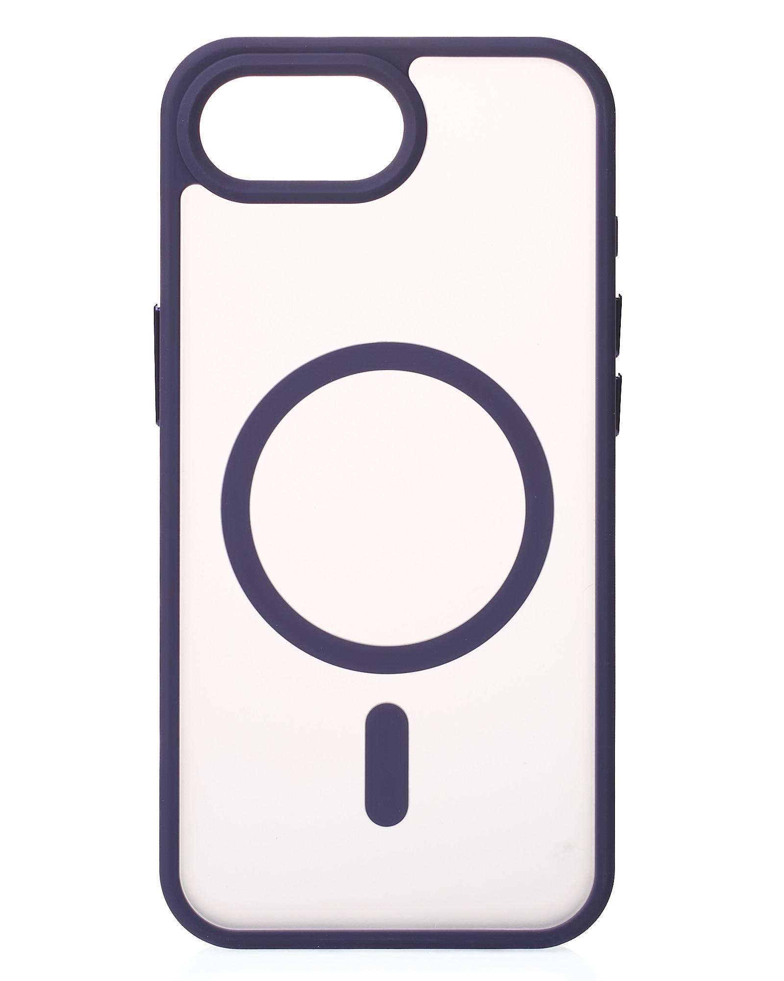 Силіконовий чохол MATTE з підтримкою MagSafe для телефону iPhone 16E / iPhone 17E dark purple