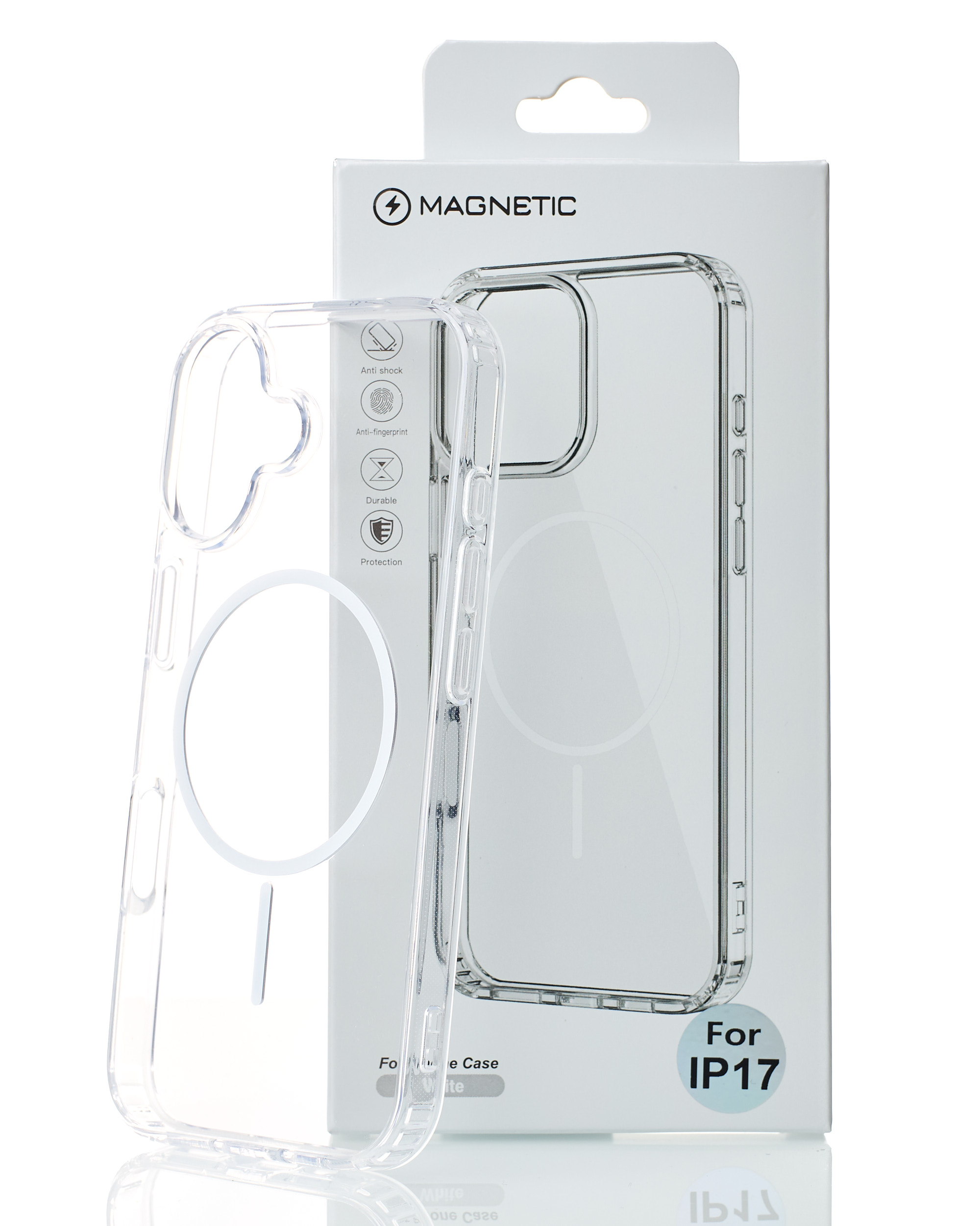 Силіконовий чохол MagSafe CLEAR для iPhone 17 Прозорий
