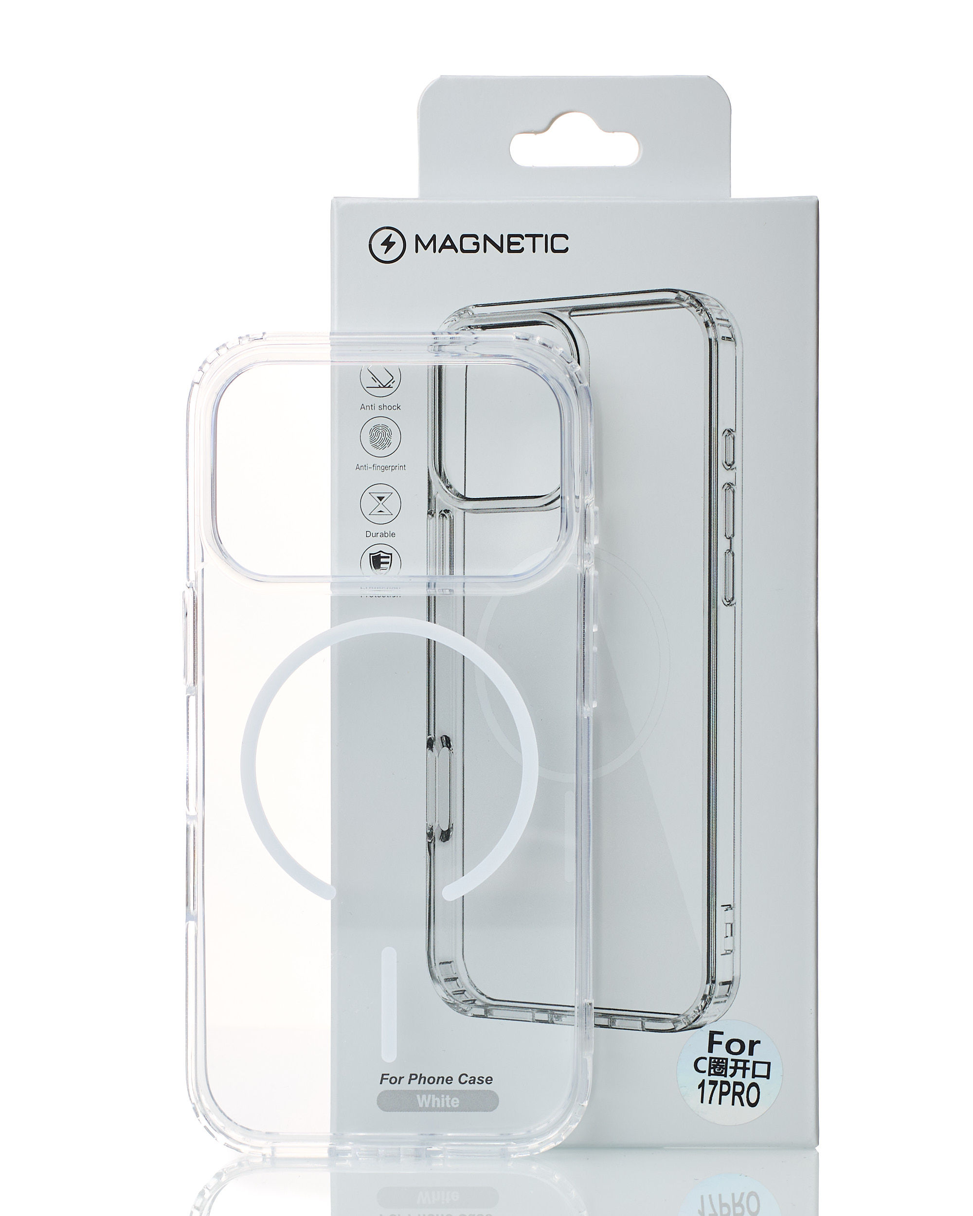Силіконовий чохол CLEAR з підтримкою MagSafe для iPhone 17 Pro Прозорий
