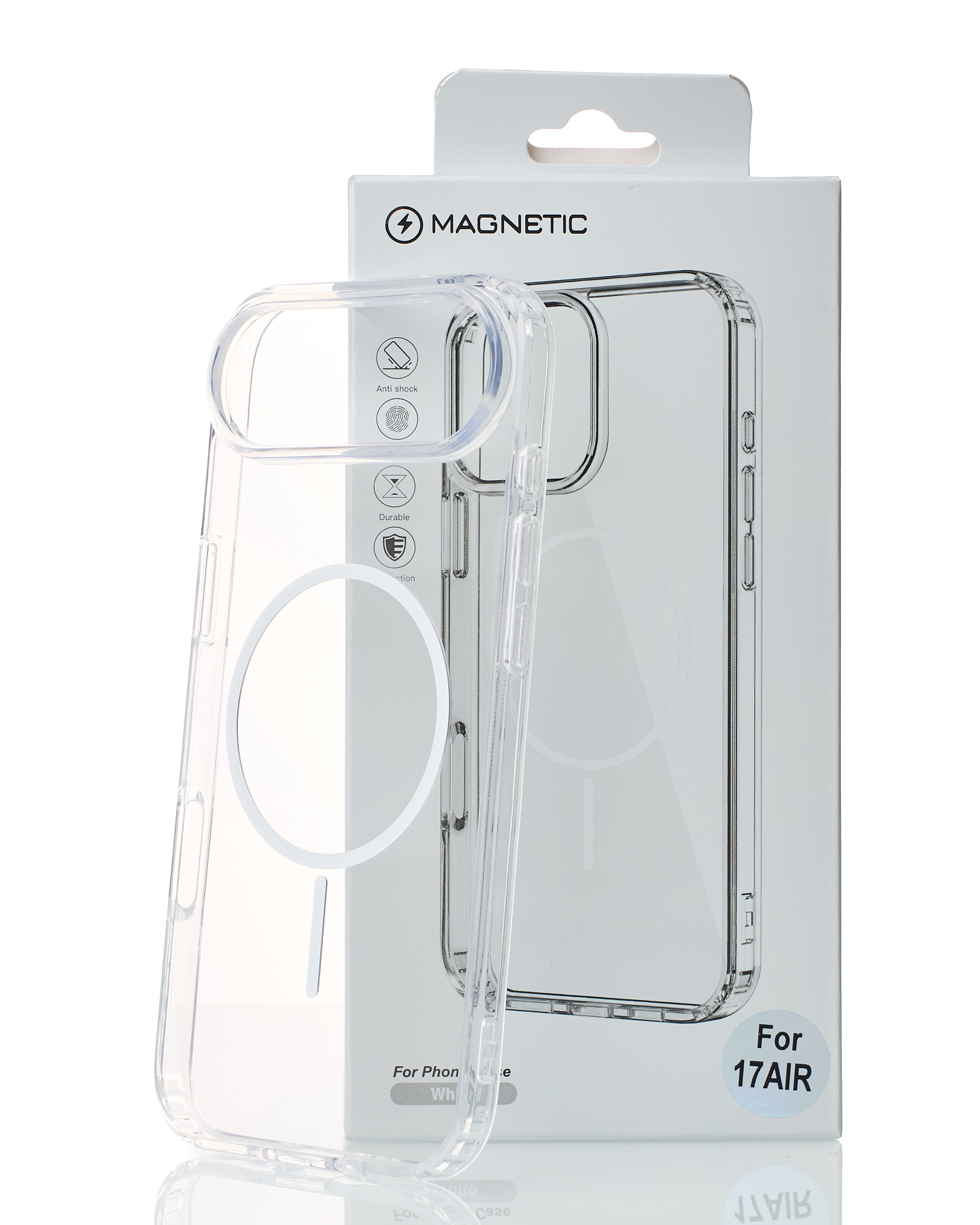 Силіконовий чохол MagSafe CLEAR для iPhone 17 AIR Прозорий