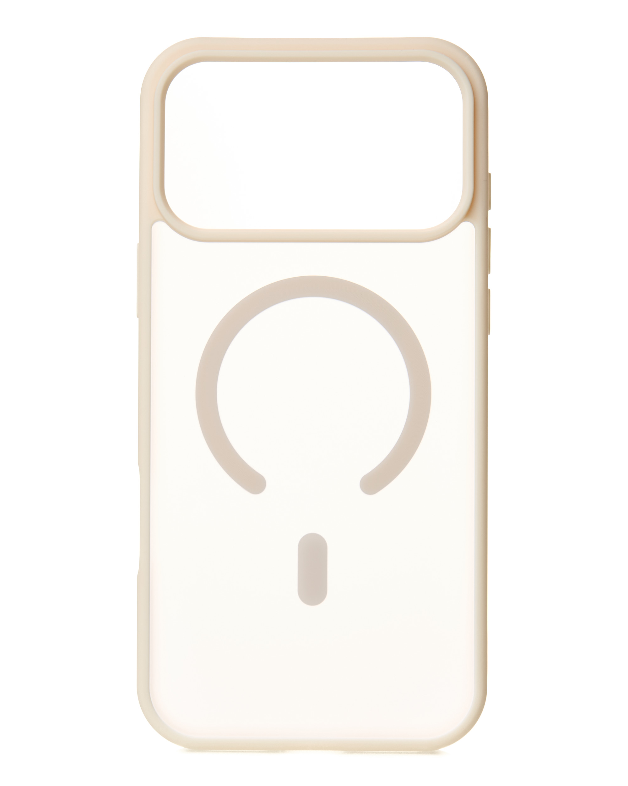 Силіконовий чохол MATTE з підтримкою MagSafe для телефону iPhone 17 Pro antique white