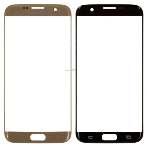 Стекло корпуса Samsung G935 Galaxy S7 Edge gold