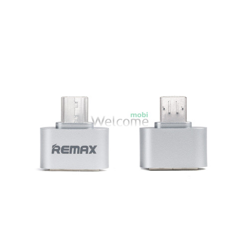 Перехідник Remax RA-OTG USB(F) to microUSB(M) Silver